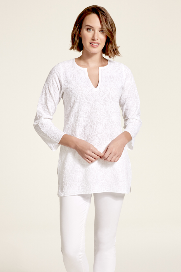 Marway White Cotton Shirt - Amaya Textiles