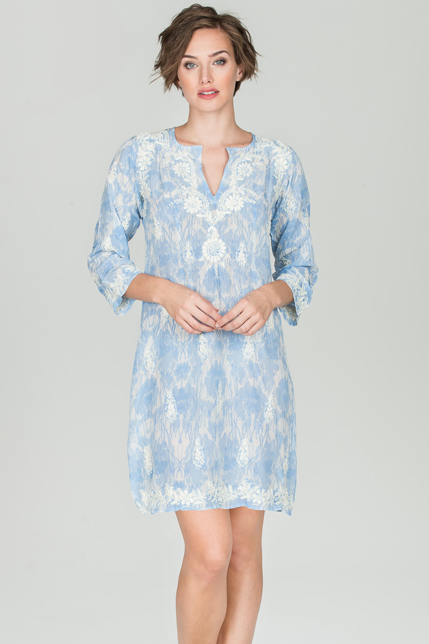 sky blue summer dress